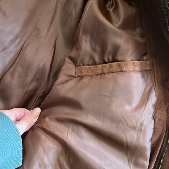 Impeccable Brown Vintage Bomber Sz. L - Picture 10 of 16